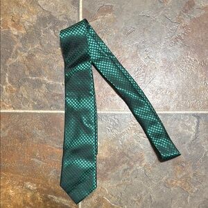 Modern Green Geometric Silk Tie by Barry Wang